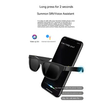 Smart Glasses Black Technology Headset Bluetooth Sunglasses